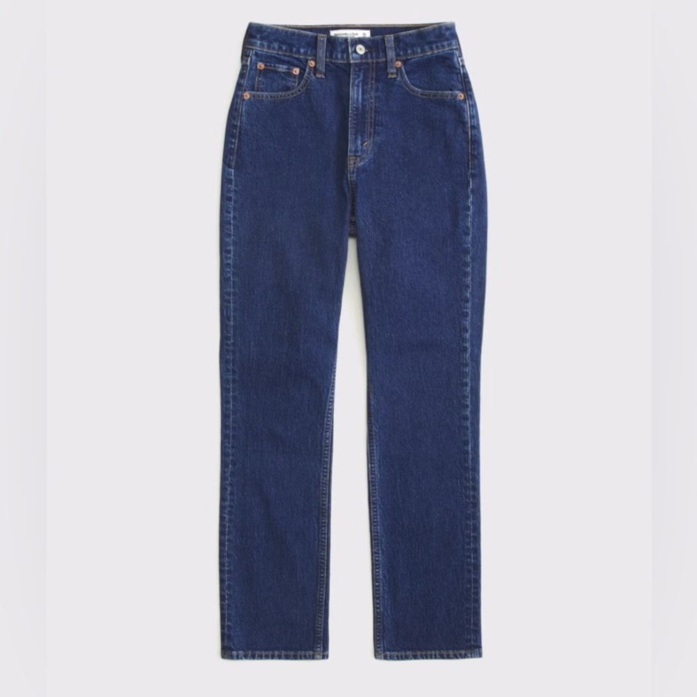 Abercrombie & Fitch Ultra High Rise Ankle Straight Jean, size 25 short - Picture 3 of 9